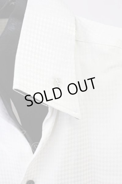 画像3: BUFFALO BOBS / シャドーアーガイルレイヤードSSシャツ 2 ホワイトｘブラック T-25-08-06-019-BU-sh-YM-ZT107 (3)