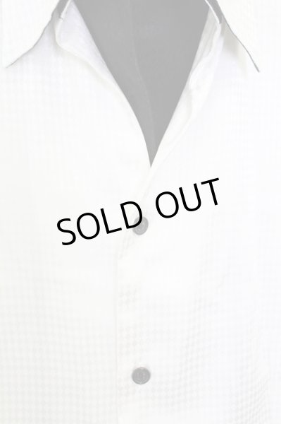 画像4: BUFFALO BOBS / シャドーアーガイルレイヤードSSシャツ 2 ホワイトｘブラック T-25-08-06-019-BU-sh-YM-ZT107 (4)