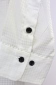 画像6: BUFFALO BOBS / シャドーアーガイルレイヤードSSシャツ 2 ホワイトｘブラック T-25-08-06-019-BU-sh-YM-ZT