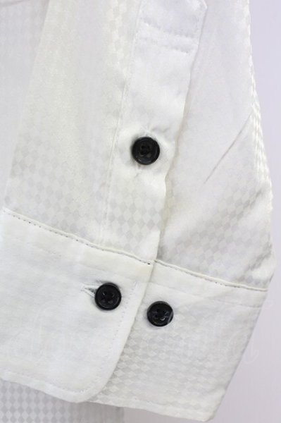 画像6: BUFFALO BOBS / シャドーアーガイルレイヤードSSシャツ 2 ホワイトｘブラック T-25-08-06-019-BU-sh-YM-ZT107 (6)