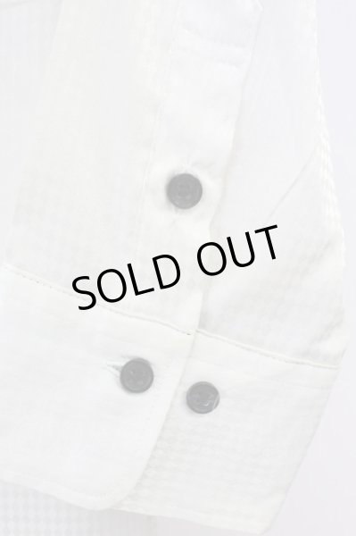 画像6: BUFFALO BOBS / シャドーアーガイルレイヤードSSシャツ 2 ホワイトｘブラック T-25-08-06-019-BU-sh-YM-ZT107 (6)