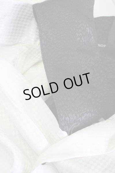 画像7: BUFFALO BOBS / シャドーアーガイルレイヤードSSシャツ 2 ホワイトｘブラック T-25-08-06-019-BU-sh-YM-ZT107 (7)