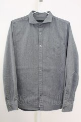 GOSTAR DE FUGA / ショートカラーストレッチシャツ 44 グレー T-25-08-06-020-GO-sh-YM-ZT107