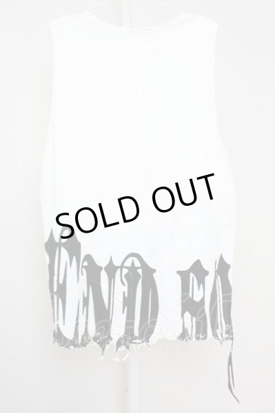 画像2: KMRii / Cotton World's End Cut　ダメージトップス 1 ホワイト T-25-08-06-003-KM-ja-YM-ZT106 (2)