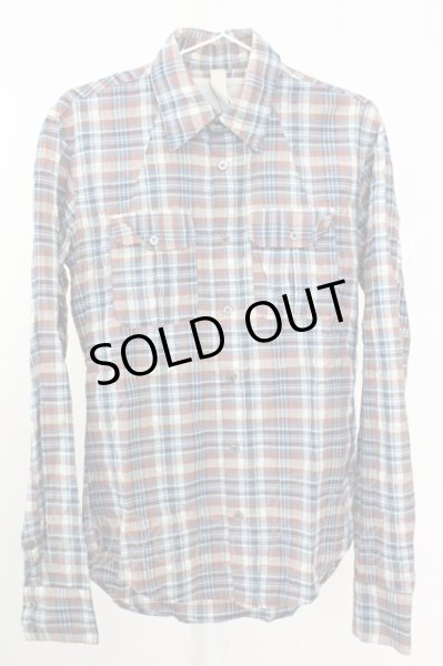 画像1: goa / チェックシャツ M ブラウン T-25-08-06-021-go-sh-YM-ZT107 (1)