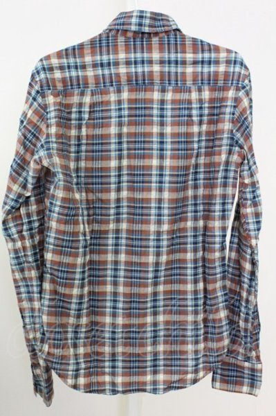 画像2: goa / チェックシャツ M ブラウン T-25-08-06-021-go-sh-YM-ZT107 (2)