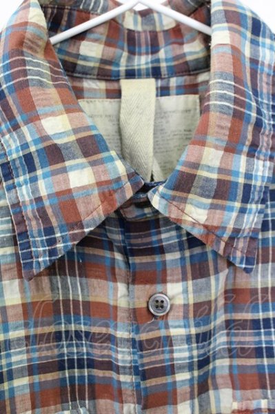 画像3: goa / チェックシャツ M ブラウン T-25-08-06-021-go-sh-YM-ZT107 (3)