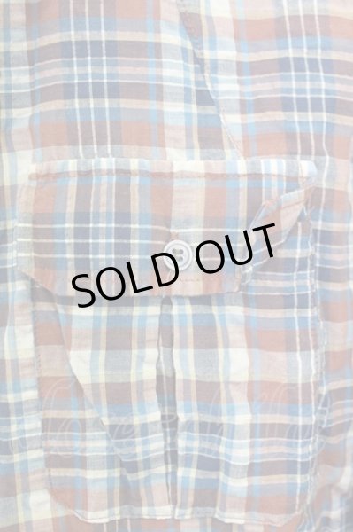 画像4: goa / チェックシャツ M ブラウン T-25-08-06-021-go-sh-YM-ZT107 (4)