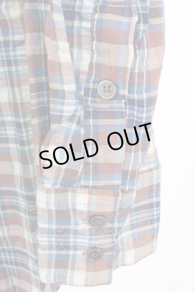 画像5: goa / チェックシャツ M ブラウン T-25-08-06-021-go-sh-YM-ZT107 (5)