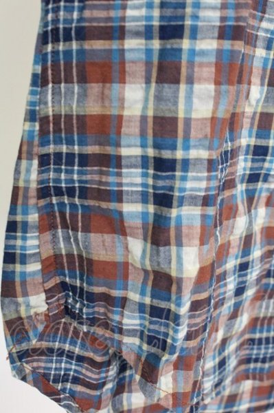 画像6: goa / チェックシャツ M ブラウン T-25-08-06-021-go-sh-YM-ZT107 (6)