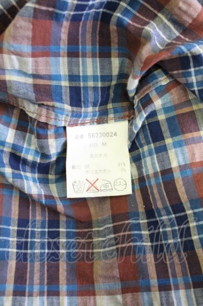 画像7: goa / チェックシャツ M ブラウン T-25-08-06-021-go-sh-YM-ZT107 (7)