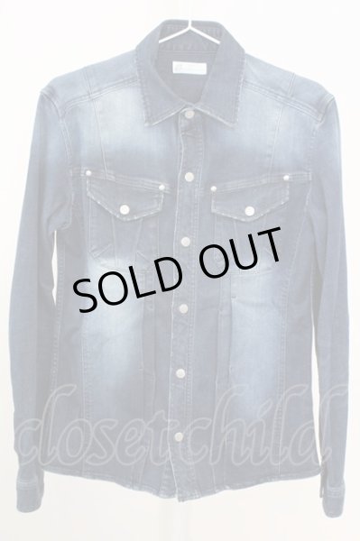 画像1: Zero by TORNADO MART / ハイパーストレッチデニムシャツ M インディゴ T-25-08-06-023-Ze-sh-YM-ZT107 (1)