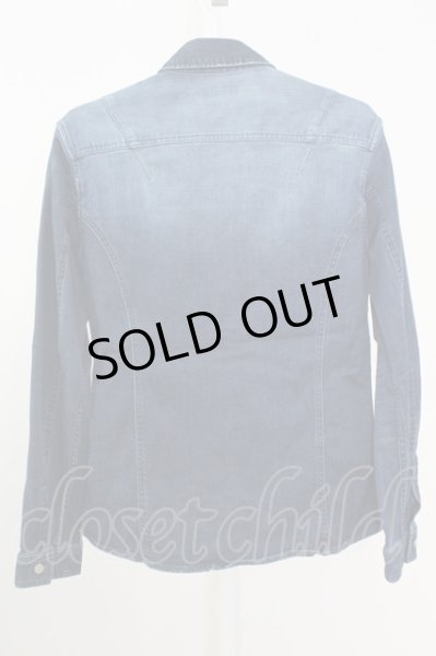 画像2: Zero by TORNADO MART / ハイパーストレッチデニムシャツ M インディゴ T-25-08-06-023-Ze-sh-YM-ZT107 (2)