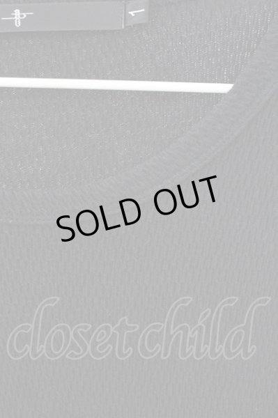 画像3: NO ID. / スーパーストレッチベアサーマルC/Nラウンドカットソー 1 ブラック T-25-08-06-025-NO-to-YM-ZT111 (3)