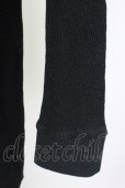 画像4: NO ID. / スーパーストレッチベアサーマルC/Nラウンドカットソー 1 ブラック T-25-08-06-025-NO-to-YM-ZT