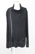 画像1: KMRii / Rayon Jersey Dreap ライダースジャケット 3 ブラック T-25-08-06-028-KM-ja-YM-ZT110 (1)