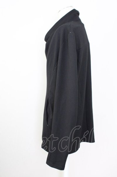 画像3: KMRii / Rayon Jersey Dreap ライダースジャケット 3 ブラック T-25-08-06-028-KM-ja-YM-ZT110 (3)