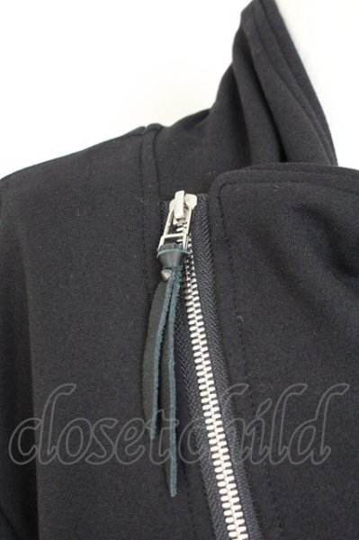 画像4: KMRii / Rayon Jersey Dreap ライダースジャケット 3 ブラック T-25-08-06-028-KM-ja-YM-ZT110 (4)