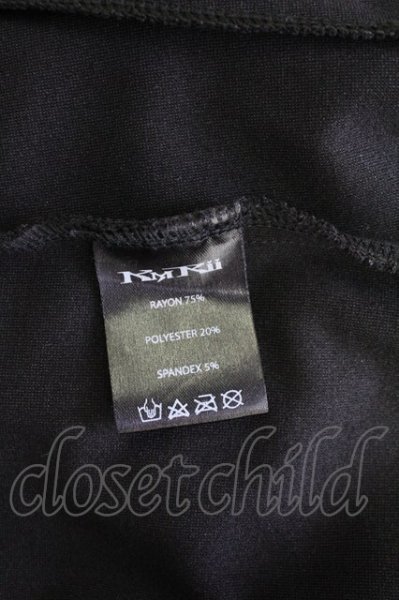 画像11: KMRii / Rayon Jersey Dreap ライダースジャケット 3 ブラック T-25-08-06-028-KM-ja-YM-ZT110 (11)