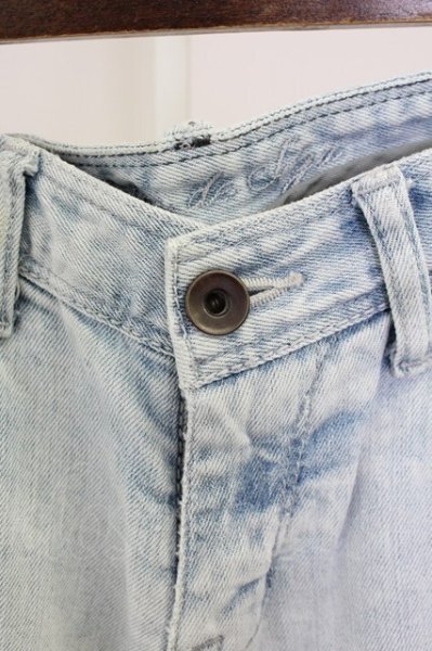 画像3: GOSTAR DE FUGA / Stiriaケミカル加工デニムパンツ 42 ライトインディゴ T-25-08-06-033-GO-pa-YM-ZT109 (3)