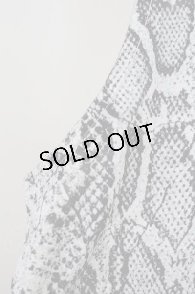 画像3: MIDAS / パイソンプリントロングタンクトップ  ホワイト T-25-08-06-005-MI-to-YM-ZT (3)