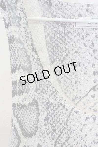 画像4: MIDAS / パイソンプリントロングタンクトップ  ホワイト T-25-08-06-005-MI-to-YM-ZT (4)