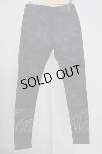 画像2: SEANA / ボタニカルコーティングストレッチスキニーパンツ M ブラック T-25-08-06-035-SE-pa-YM-ZT (2)