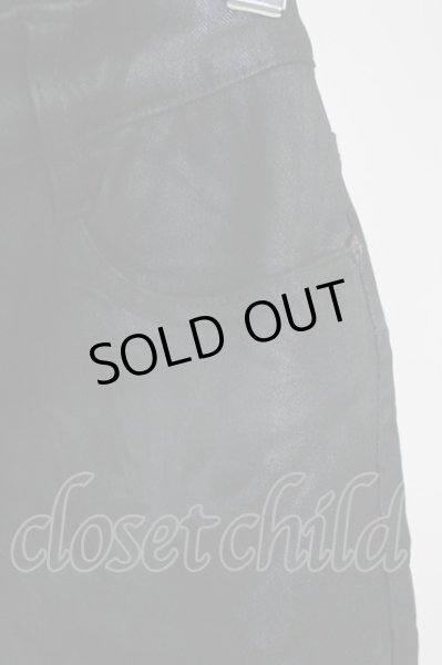 画像4: SEANA / ボタニカルコーティングストレッチスキニーパンツ M ブラック T-25-08-06-035-SE-pa-YM-ZT (4)