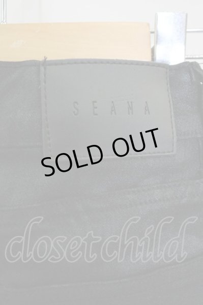 画像5: SEANA / ボタニカルコーティングストレッチスキニーパンツ M ブラック T-25-08-06-035-SE-pa-YM-ZT (5)