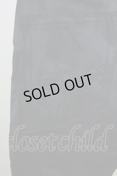 画像6: SEANA / ボタニカルコーティングストレッチスキニーパンツ M ブラック T-25-08-06-035-SE-pa-YM-ZT (6)