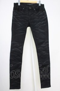 CIVARIZE / 加工ストレッチデニムスキニーパンツ 42 ブラック T-25-08-06-036-CI-pa-YM-ZT109