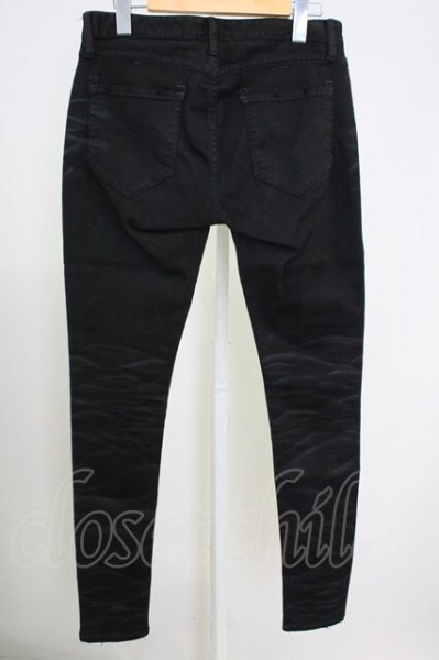 画像2: CIVARIZE / 加工ストレッチデニムスキニーパンツ 42 ブラック T-25-08-06-036-CI-pa-YM-ZT109 (2)