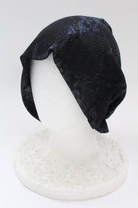 kiryuyrik /  PythonMesh Cap キャップ F ブラックｘグレー T-25-08-06-039-ki-0-YM-ZT134