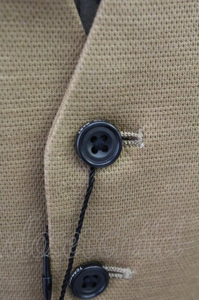 画像3: TORNADO MART / 綿麻ジレ ベスト S ダークベージュ T-25-08-06-001-TO-to-YM-ZT106 (3)