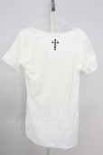 画像2: goa / バックスタッズクロスTシャツ  アイボリー T-25-08-06-008-go-ts-YM-ZT (2)