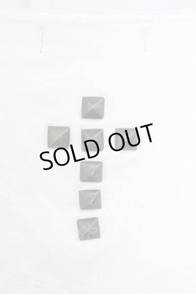 画像5: goa / バックスタッズクロスTシャツ  アイボリー T-25-08-06-008-go-ts-YM-ZT (5)