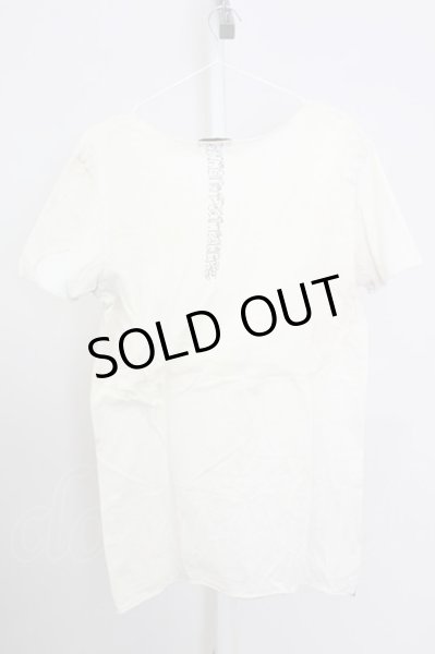 画像2: goa / ペイズリープリントムラ染めTシャツ  オフホワイト T-25-08-06-009-go-ts-YM-ZT106 (2)