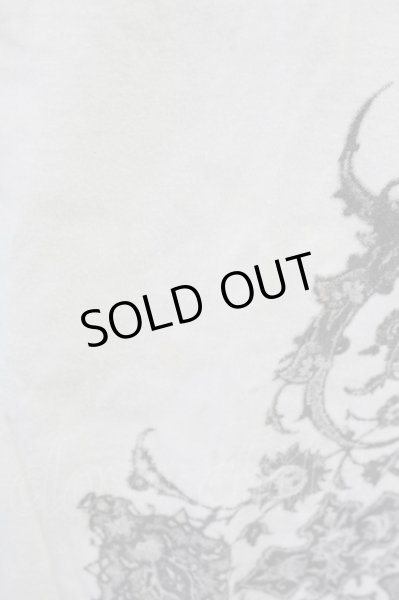 画像7: goa / ペイズリープリントムラ染めTシャツ  オフホワイト T-25-08-06-009-go-ts-YM-ZT106 (7)