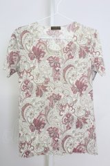 goa / ペイズリー総柄 Tシャツ F マルチ T-25-08-06-012-go-ts-YM-ZT107