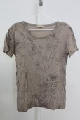画像1: goa / 掠れペイズリー総柄 Tシャツ F ライトブラウン T-25-08-06-013-go-ts-YM-ZT (1)
