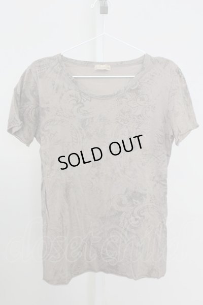 画像1: goa / 掠れペイズリー総柄 Tシャツ F ライトブラウン T-25-08-06-013-go-ts-YM-ZT