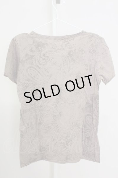 画像2: goa / 掠れペイズリー総柄 Tシャツ F ライトブラウン T-25-08-06-013-go-ts-YM-ZT (2)