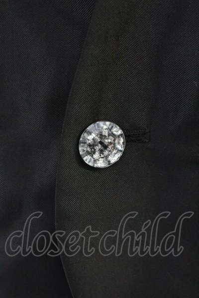 画像3: CIVARIZE / グリッターストライプ刺繍入りジレ　ベスト 46 ブラックｘシルバー T-25-08-06-002-CI-to-YM-ZT