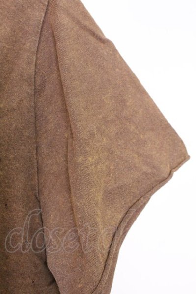 画像5: goa / ショットガンダメージピアシング Tシャツ  ブラウン T-25-08-06-015-go-ts-YM-ZT107 (5)