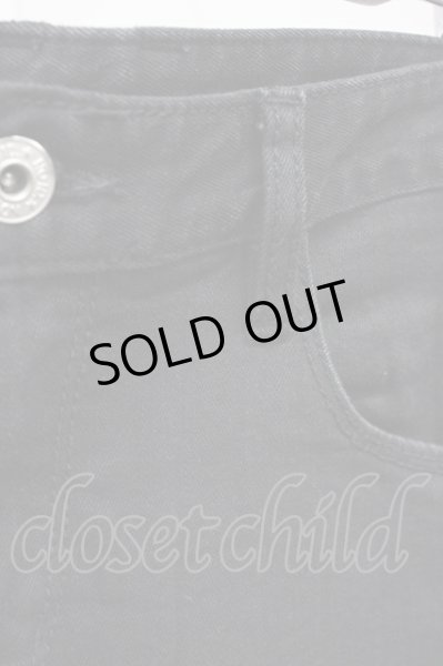 画像6: NO ID. / コットンストレッチスキニーデニムパンツ 3 ブラック T-25-08-29-017-NO-pa-YM-ZT141 (6)