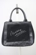 画像1: NIL DUE / NIL UN TOKYO / LEATHER MASKING CANVAS TOTE バッグ（S）  ブラック T-25-08-29-018-NI-ba-YM-ZT (1)