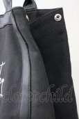 画像3: NIL DUE / NIL UN TOKYO / LEATHER MASKING CANVAS TOTE バッグ（L）  ブラック T-25-08-29-019-NI-ba-YM-ZT