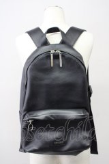 Moonage Devilment / レザーバックパック  ブラックｘシルバー T-25-08-29-020-Mo-ba-YM-ZT