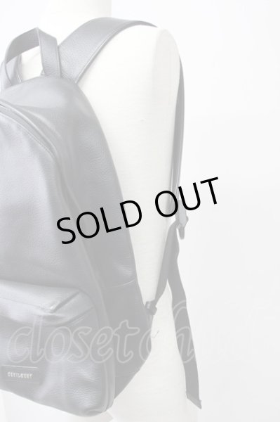 画像2: Moonage Devilment / レザーバックパック  ブラックｘシルバー T-25-08-29-020-Mo-ba-YM-ZT-MK002 (2)