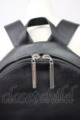 画像3: Moonage Devilment / レザーバックパック  ブラックｘシルバー T-25-08-29-020-Mo-ba-YM-ZT